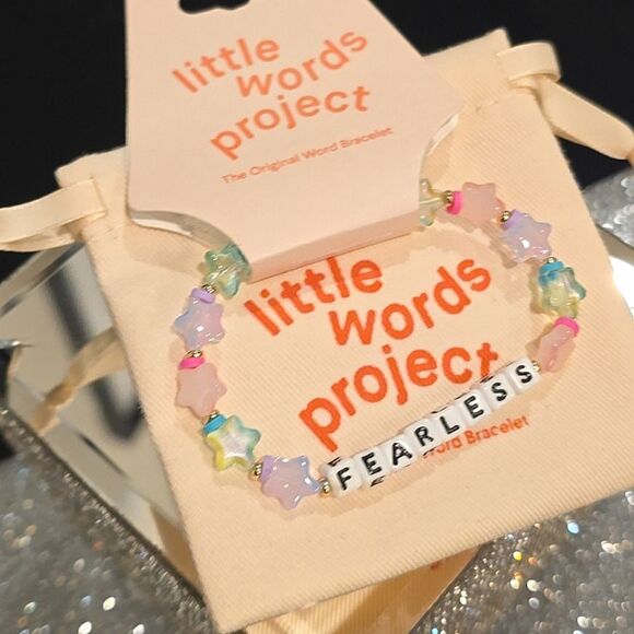 Little Words Project Fearless Beaded Stretch Bracelet - Picture 10 of 10